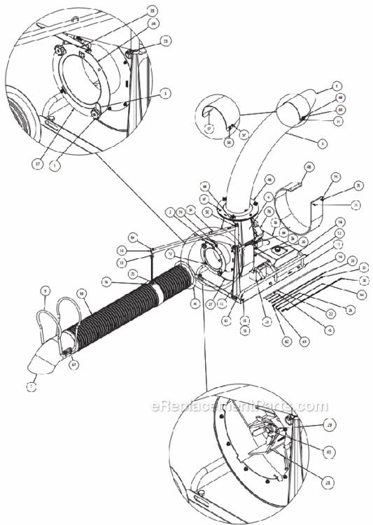 Page A Diagram and Parts List for 8270  Little Wonder Leaf Blower / Vacuum